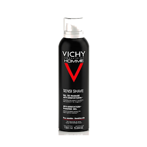 Vichy Homme Gel de Rasage anti-Irritations Peau Sensible 150ml