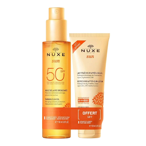 Nuxe Sun Pack Huile Solaire Bronzante SPF50 150ml + Lait Fraicheur