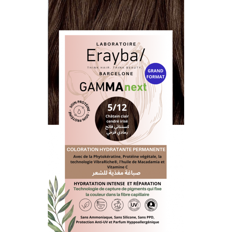 Erayba Coloration Hydratante Permanente Chatin Clair Centre Irise — visuel 2