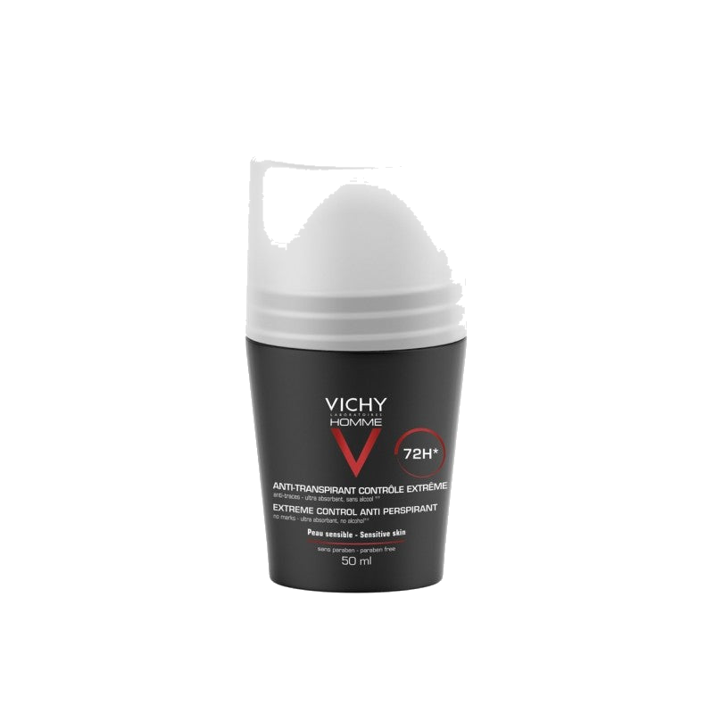 Vichy Homme Déodorant Bille anti-Transpirant 72H Peau Sensible 50ml — VICHY