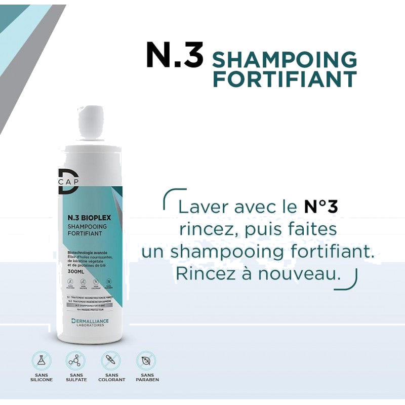 D-Cap N3 Bioplex Shampooing Fortifiant 300ml — D-CAP
