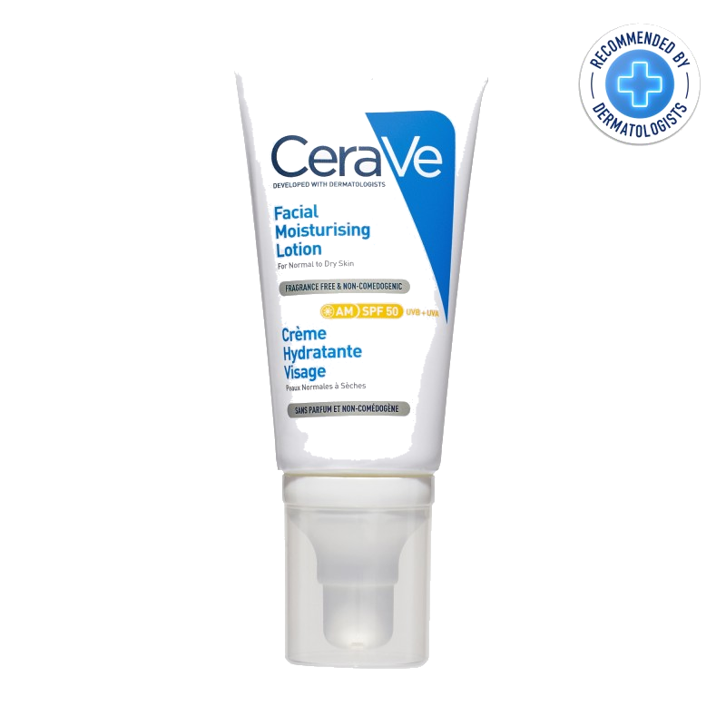 CeraVe Crème Hydratante Visage SPF50 Peaux Normales à Sèches 52ml — CERAVE