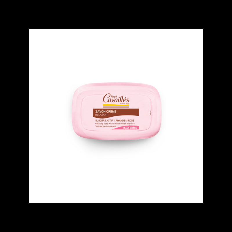 Roge Cavailles Relaxant Savon Crème Amande & Rose 115g — ROGE CAVAILLES