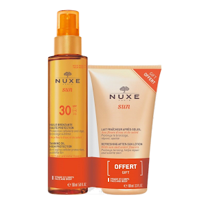Nuxe Sun Pack Huile Solaire Bronzante SPF30 150ml + Lait Fraicheur