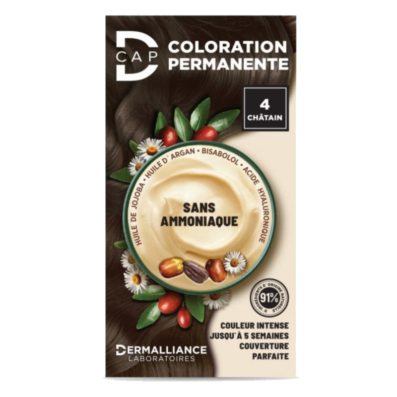 D-Cap Coloration Permanente N4 Chatain — D-CAP