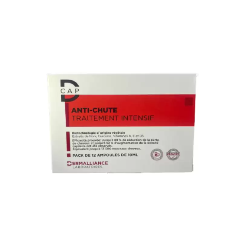 D-Cap Ampoules Traitement Intensif anti-Chute 12*10ml — D-CAP