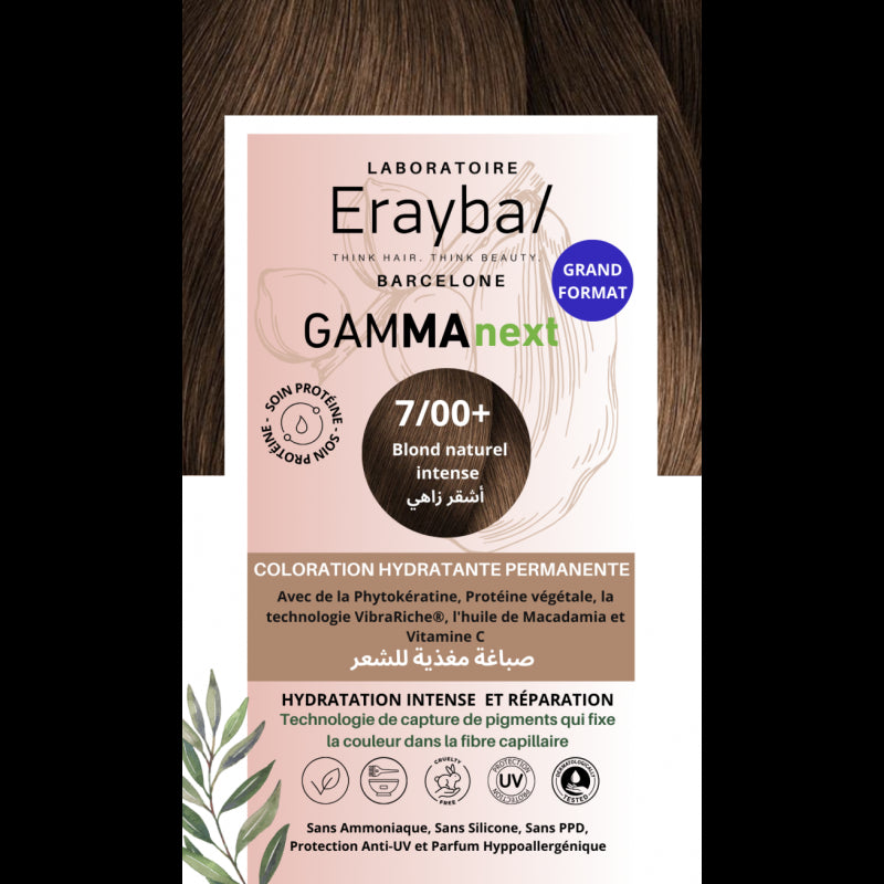 Erayba Coloration Hydratante Permanente Blond Naturel Intense N°7.00+ — ERAYBA
