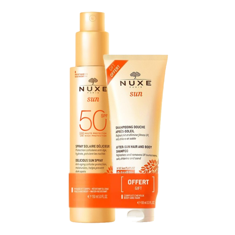 Nuxe Sun Pack Spray Solaire Delicieux 150ml + Shampooing Douche — NUXE