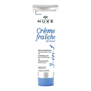Nuxe Crème Fraîche de Beauté 3-en-1, Crème Hydratante 48H, Lait