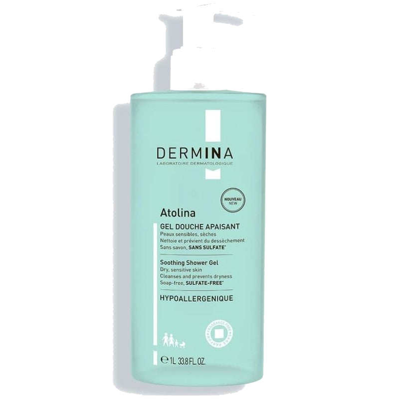 Dermina Atolina Gel Douche Apaisant 1l — DERMINA