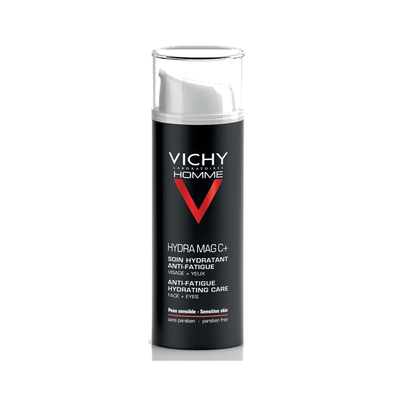 Vichy Homme Hydra Mag C+ Soin Hydratant anti-Fatigue Visage et Yeux — VICHY