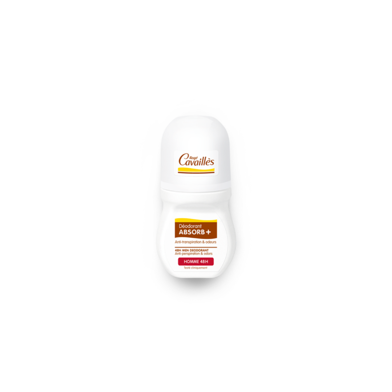 Roge Cavailles Absorb+ Deo Homme Soin Régulateur 48H Roll On 50 ml — ROGE CAVAILLES