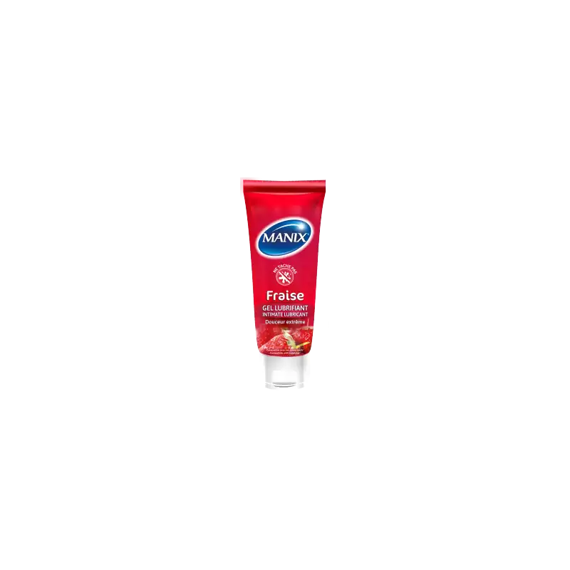 Manix Gel Lubrifiant Intime Fraise 80 ml — MANIX