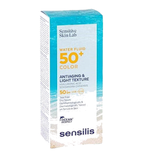 Sensilis Sun Sensitive Skin Water Fluide Color anti Âge SPF 50 50 ml