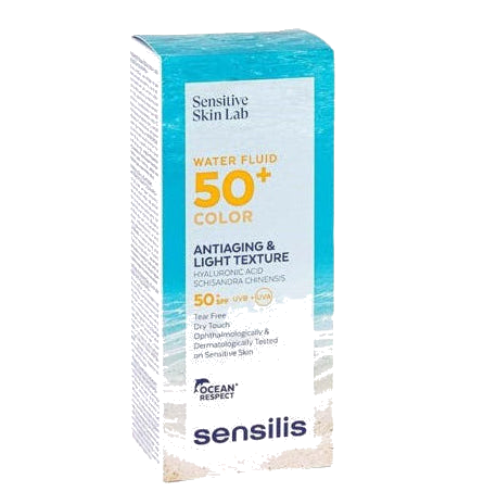 Sensilis Sun Sensitive Skin Water Fluide Color anti Âge SPF 50 50 ml — SENSILIS