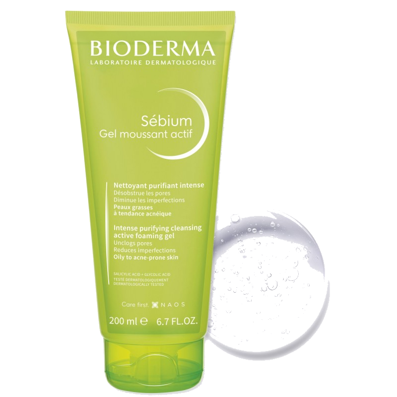 Bioderma Sebium Gel Moussant Actif 200 ml — BIODERMA