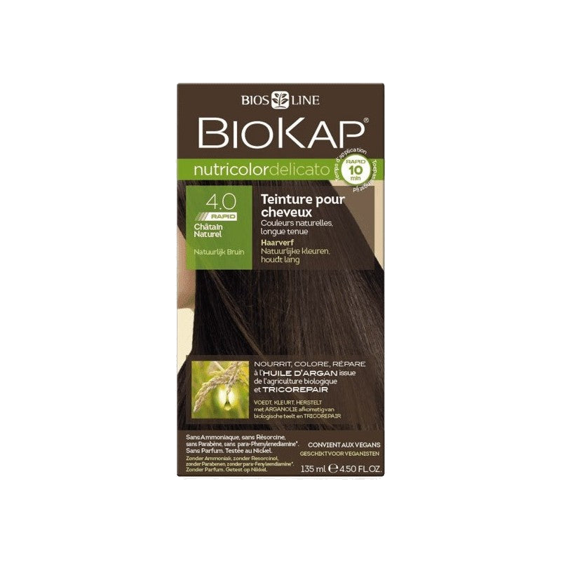 Biokap – Nutricolor Delicato Rapid 4.0 Châtain Naturel 135ml — BIOKAP