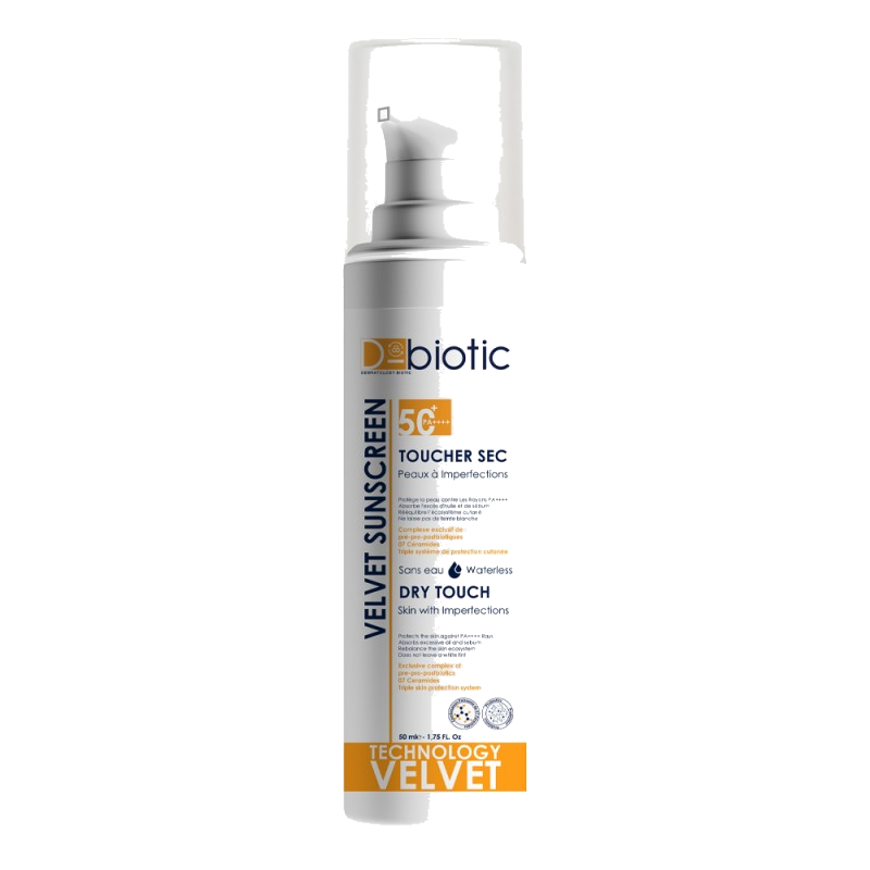 D-Biotic Velvet Suncreen Toucher Sec SPF 50+ 50 ml — D-BIOTIC