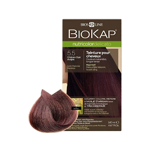 Biokap Nutricolor Delicato 5.5 Châtain Clair Acajou, 140 ml