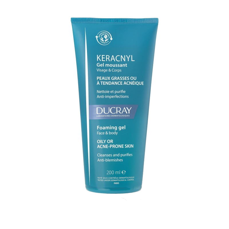 Ducray Keracnyl Gel Moussant 200 ml — DUCRAY