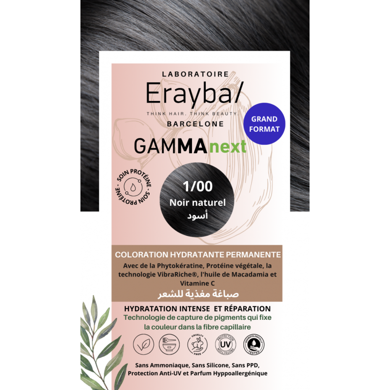 Erayba Coloration Hydratante Permanente Noir Naturel N°1 — visuel 2