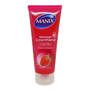 Manix Gel de Massage Gourmand Fraise 200 ml