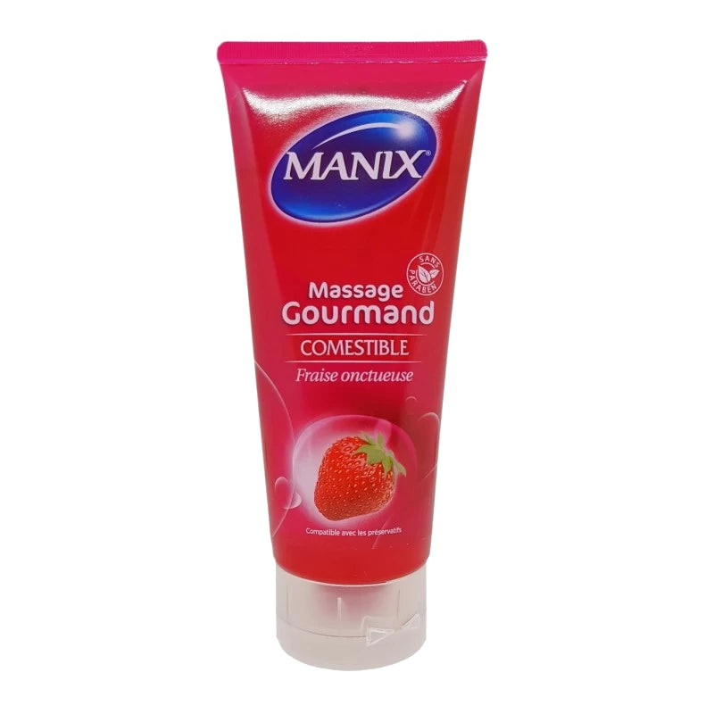 Manix Gel de Massage Gourmand Fraise 200 ml — MANIX