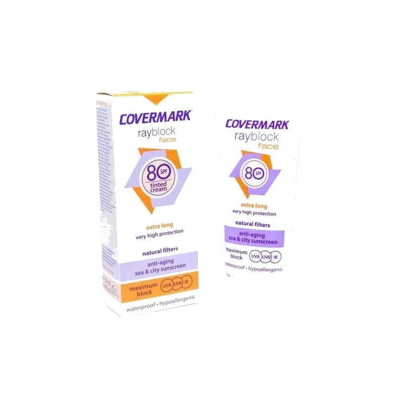 Covermark Rayblock Face Plus SPF80+ 2 en 1 Light Beige — COVERMARK
